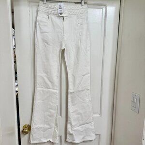 NEW with Tags $275 Derek Lam Crosby Harlow Braided Waist Bootcut Jeans 28 (4-6